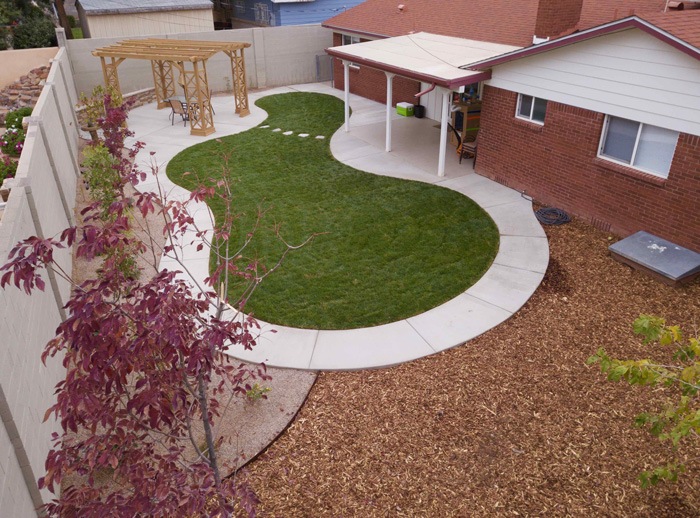 anthem backyard landscaping