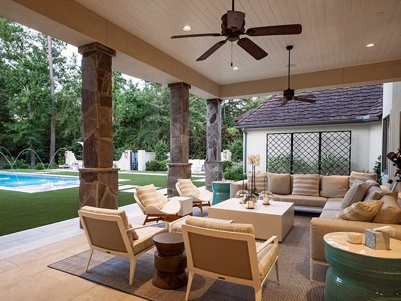 outdoor living areas